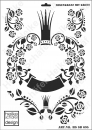 Schablone-Stencil A3 196-0695 Rosenkranz mit Krone